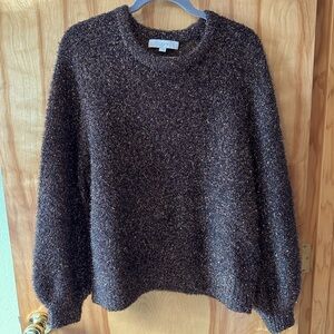 LOFT Brown and Gold Sweater